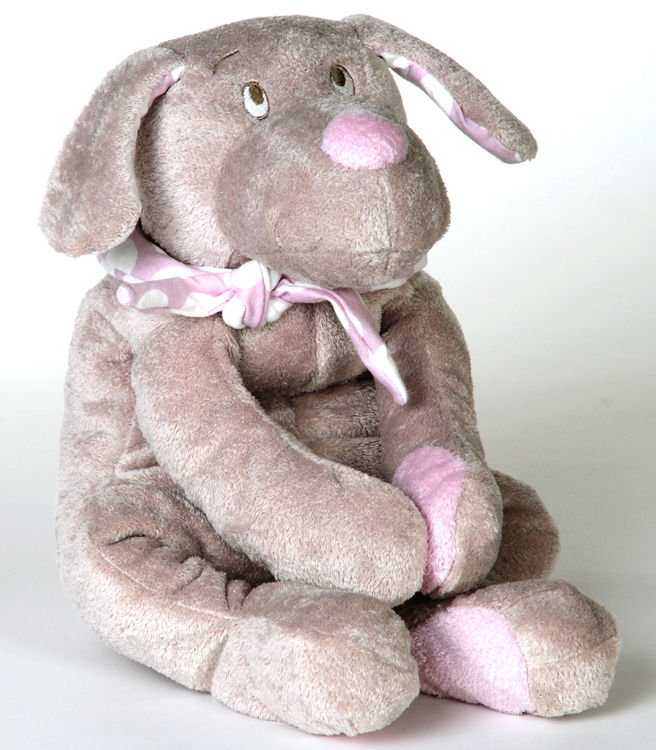  pastel and pastille fifi the dog plush beige pink 30 cm 